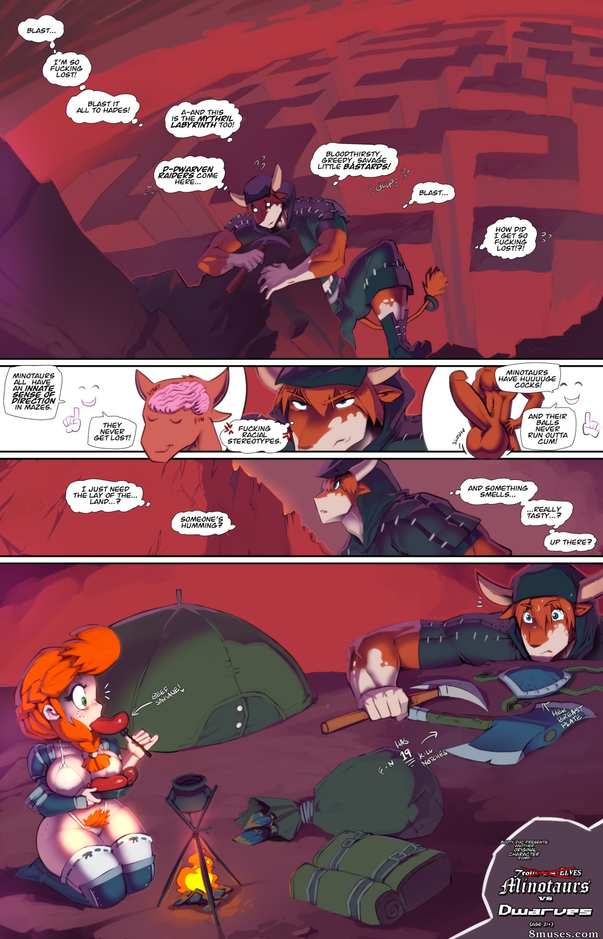 Fred Perry Comics_Minotaurs Vs Dwarves