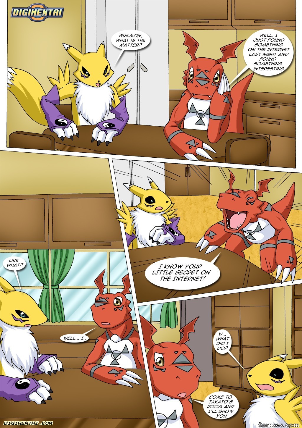 Digihentai Comics - O grande segredo de Renamon - Página 2