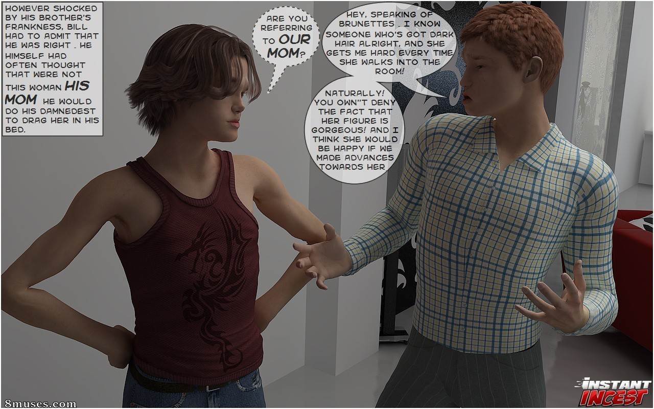 InstantIncest.com Comics - Filhos seduzindo a mãe quente - Página 2
