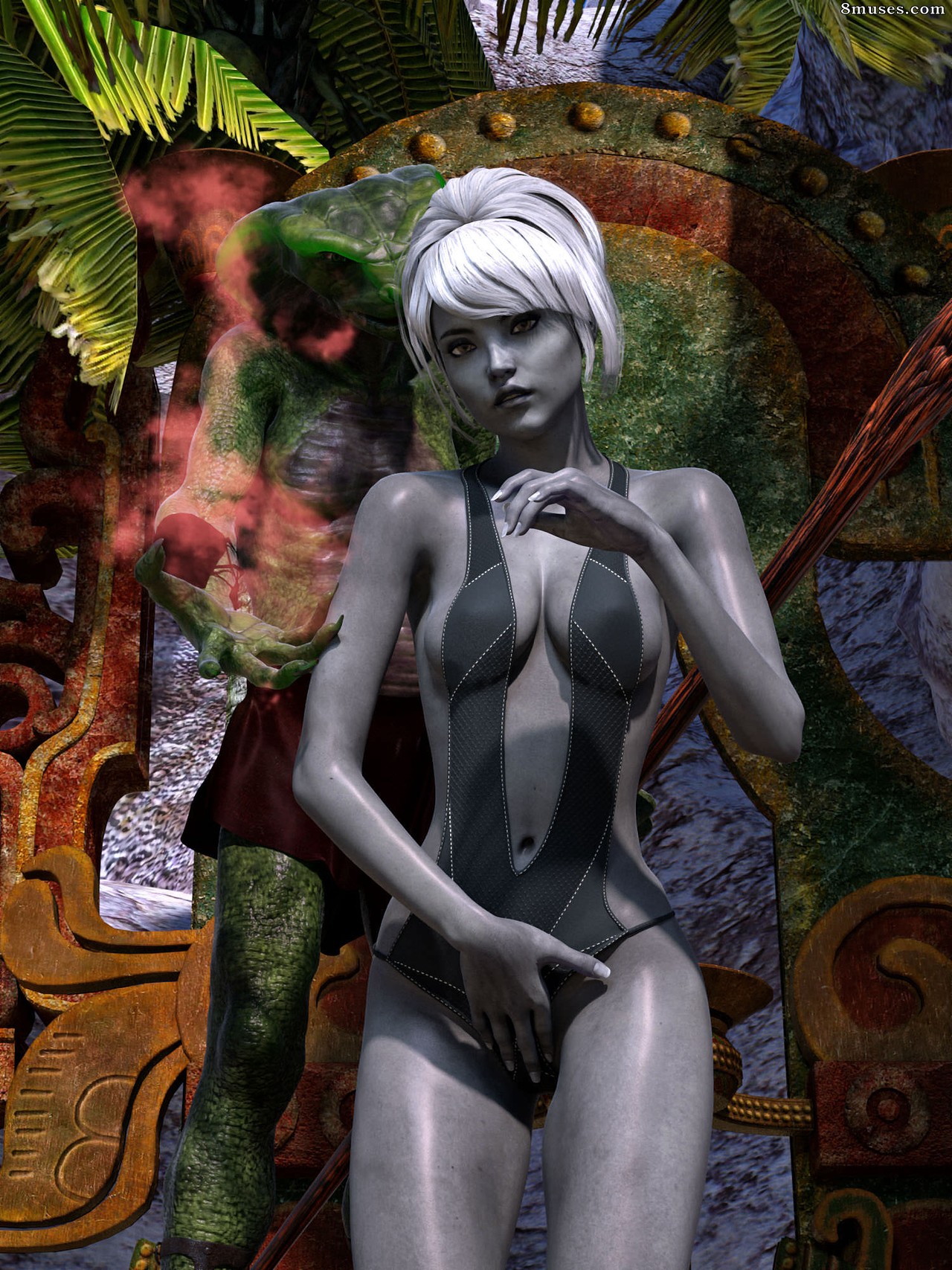 Hibbli3D - Cleric Chiana - Beach Day - Part 5 - Page 1