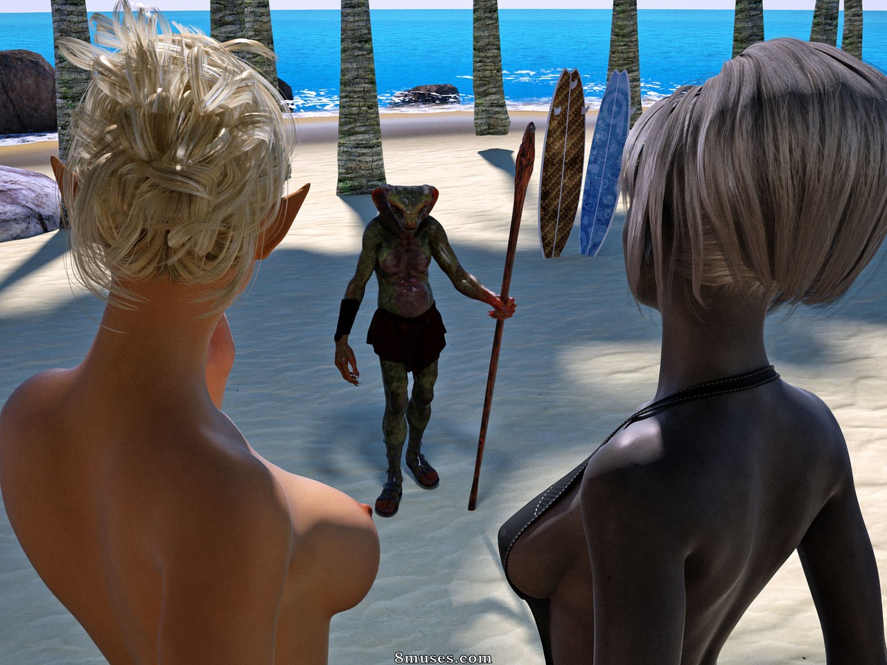 Hibbli3D - Cleric Chiana - Beach Day - Part 5 - Page 8