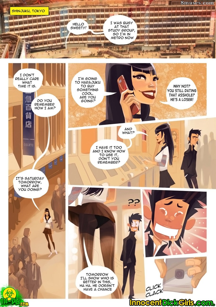 Innocent Dickgirls Comics - Tournage à Shinjuku - Page 2