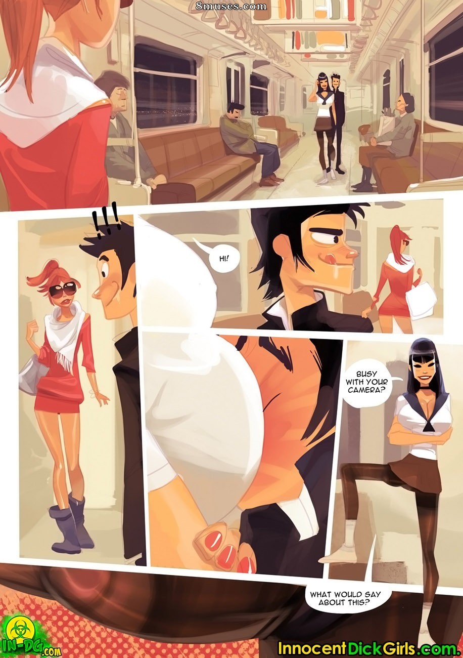 Innocent Dickgirls Comics - Filming in Shinjuku - Page 4