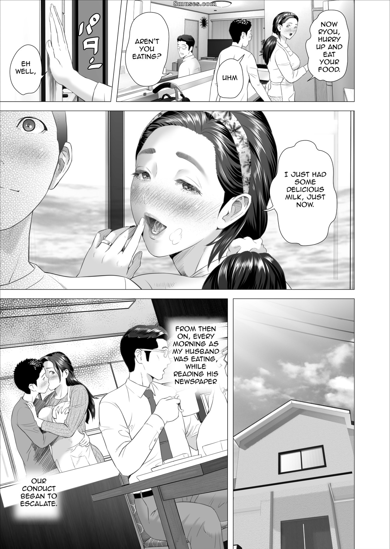 Hyji - Haiji - Hy-dou - Neighborhood Seduction - Son Making Love to his Mother Beside Her Husband - Page 27