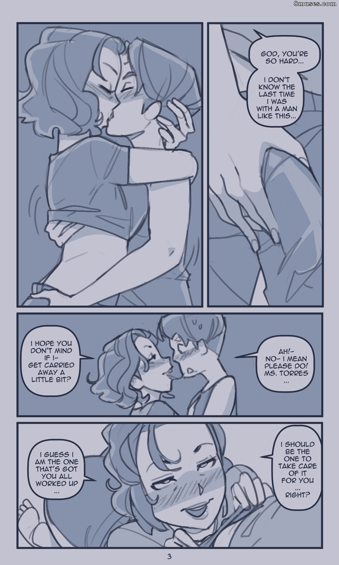 NotEnoughMilk Comics - Durmiendo en casa de otro - Página 3