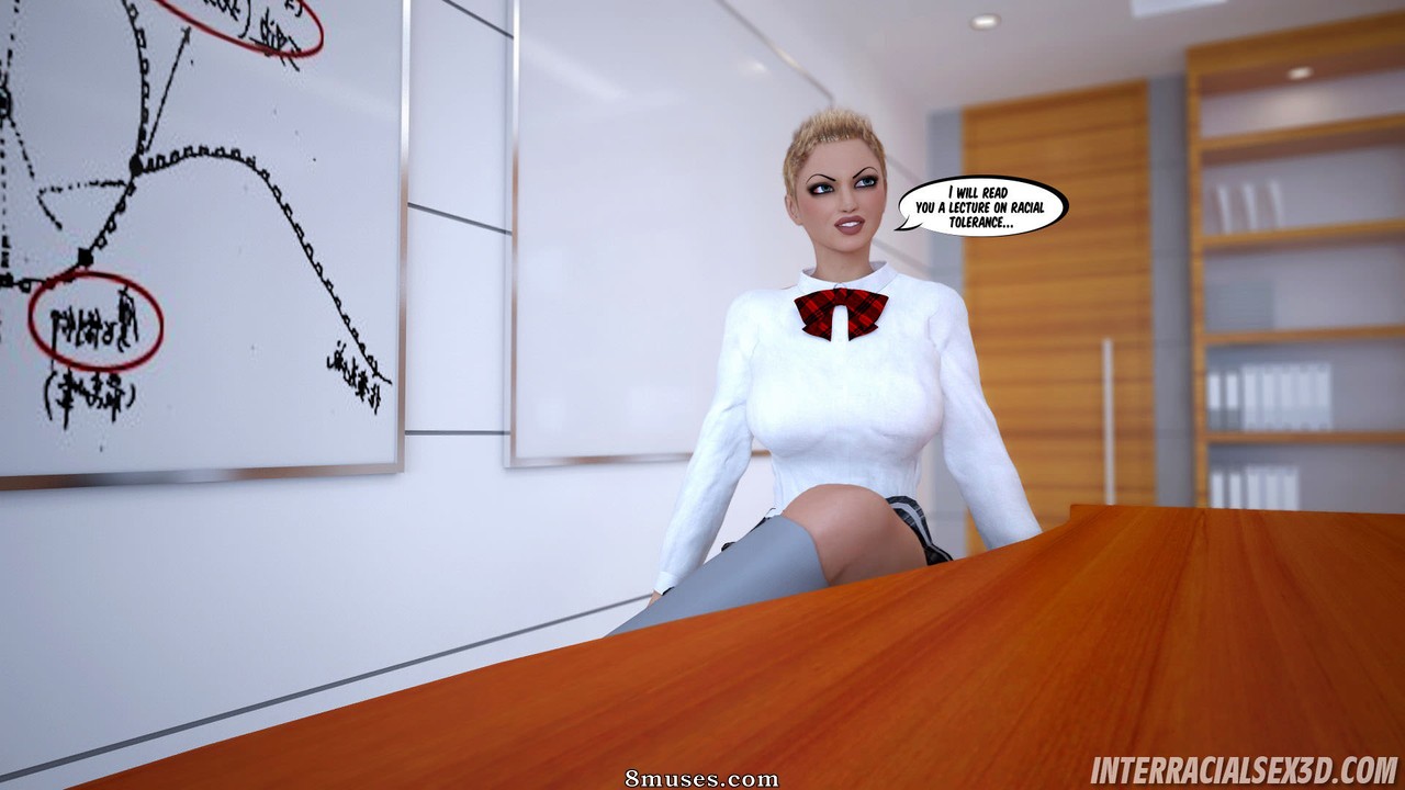 InterracialSex3D.com Comics - Leçon scolaire antiraciste - Page 2