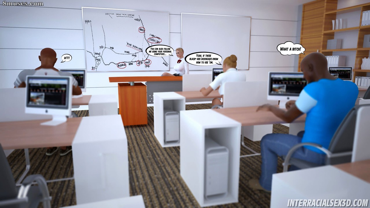 InterracialSex3D.com Comics - Lección escolar antirracista - Página 3