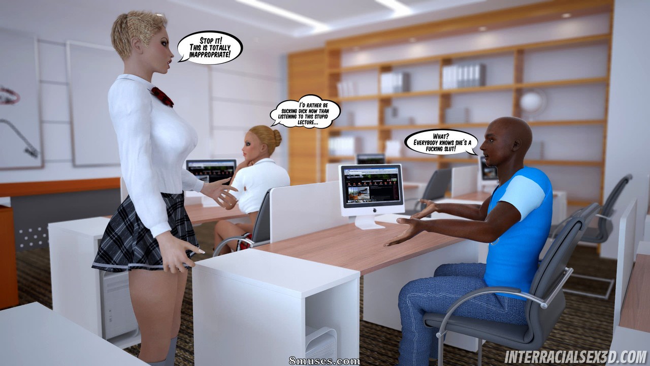 InterracialSex3D.com Comics - Lições escolares antirracistas - Página 6