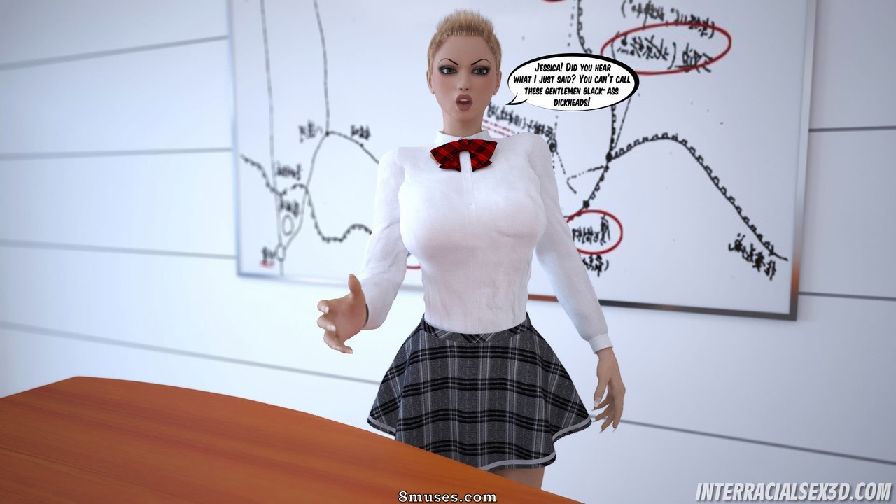 InterracialSex3D.com Comics - Lições escolares antirracistas - Página 4