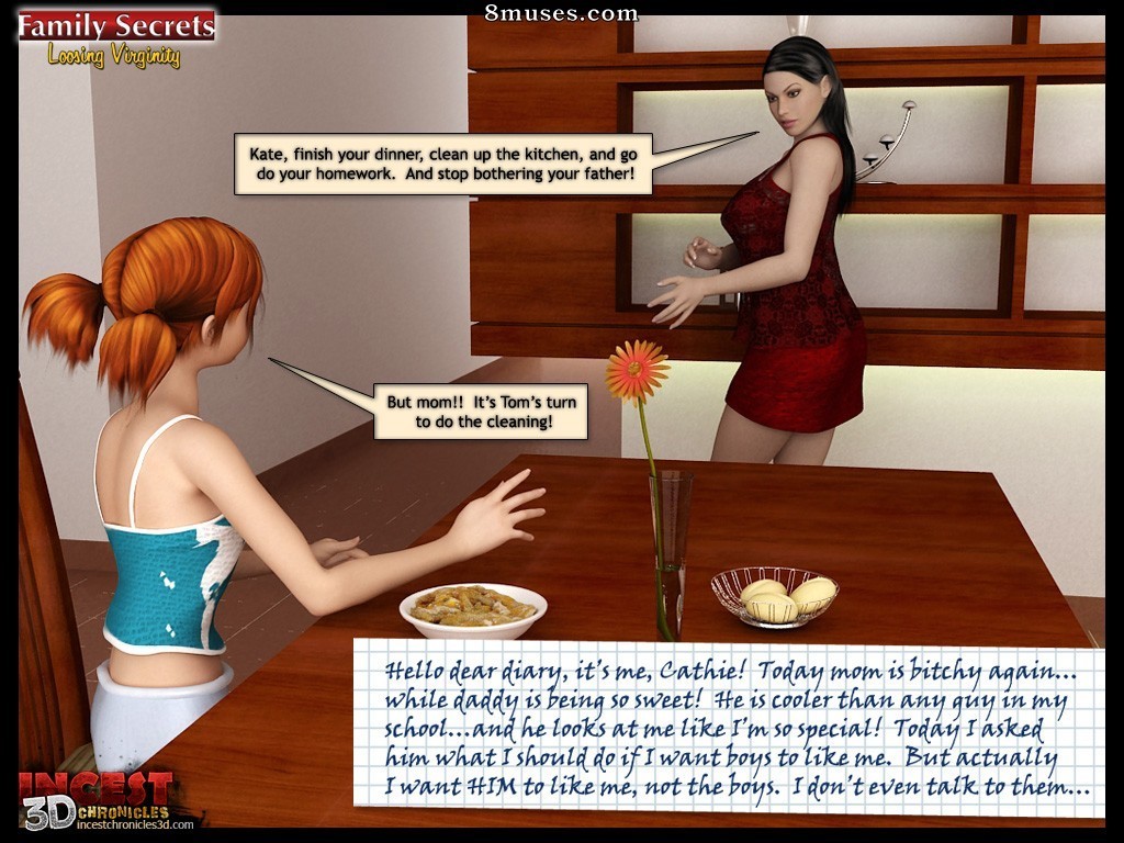 IncestChronicles3D Comics - Family Secrets. Loosing Virginity - Page 3