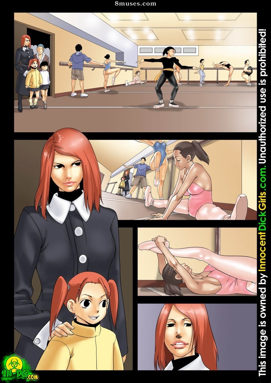 Innocent Dickgirls Comics - A Aula de Balé - Página 2