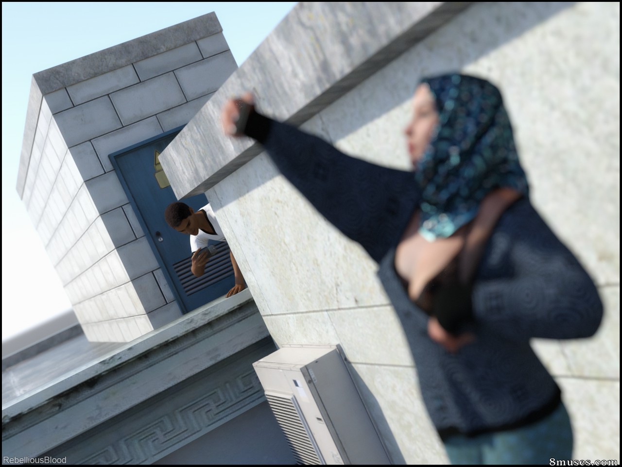 Hijab 3DX - LoseKorntrol - Busted And Entertained - Page 8
