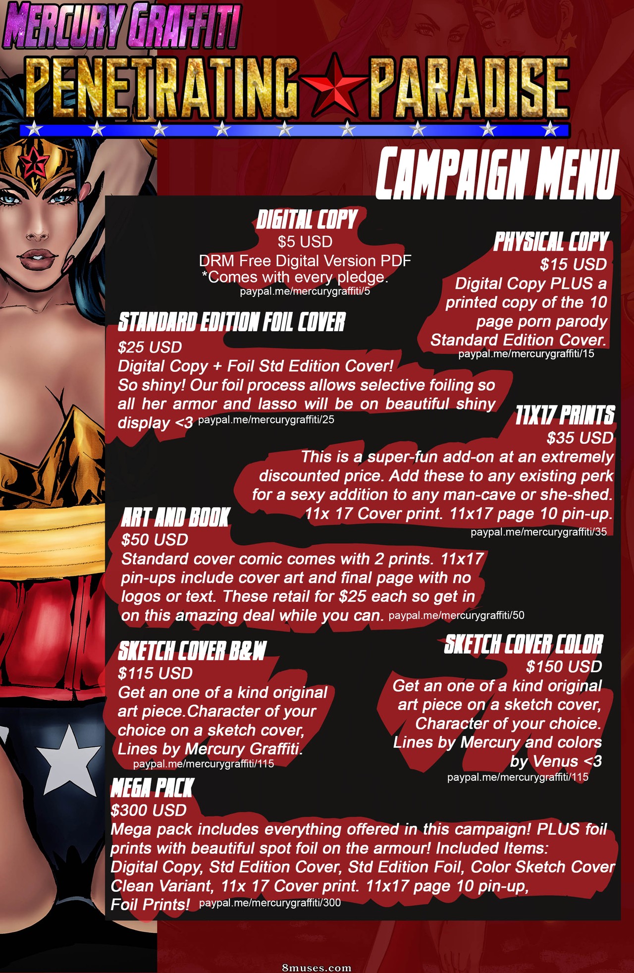 Mercury Graffiti - Penetrating Paradise - Wonder Woman - Page 2
