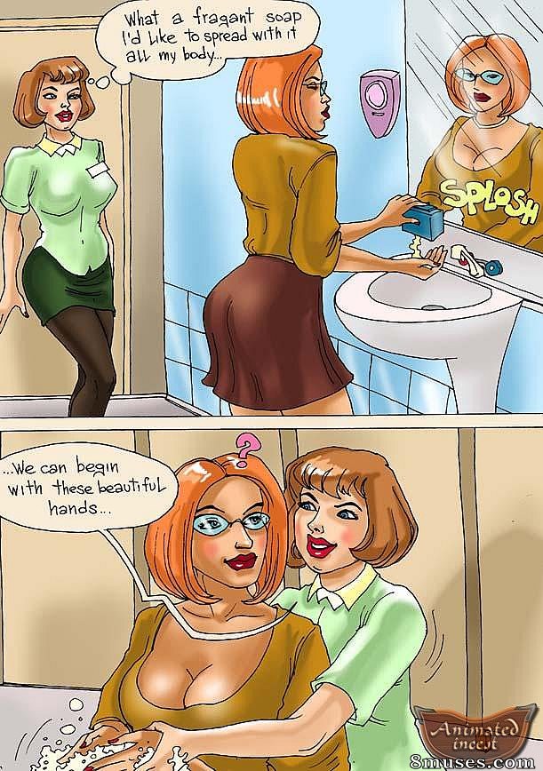 Animated Incest Comics - No restaurante - Página 3