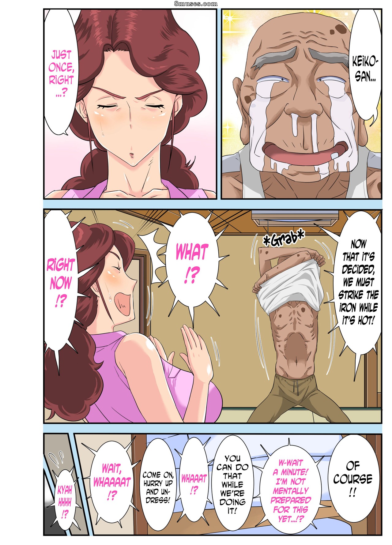 Homme-moustique - Kyojiri Tsuma Keiko to Zetsurin! Sukebe Jii - Page 15