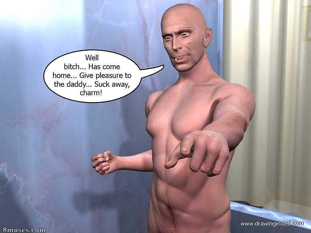 Page 9 | Drawingincest_com-Comics/3D/Oh-again-that-perverted-dad-is-at-home  | 8muses - Sex Comics