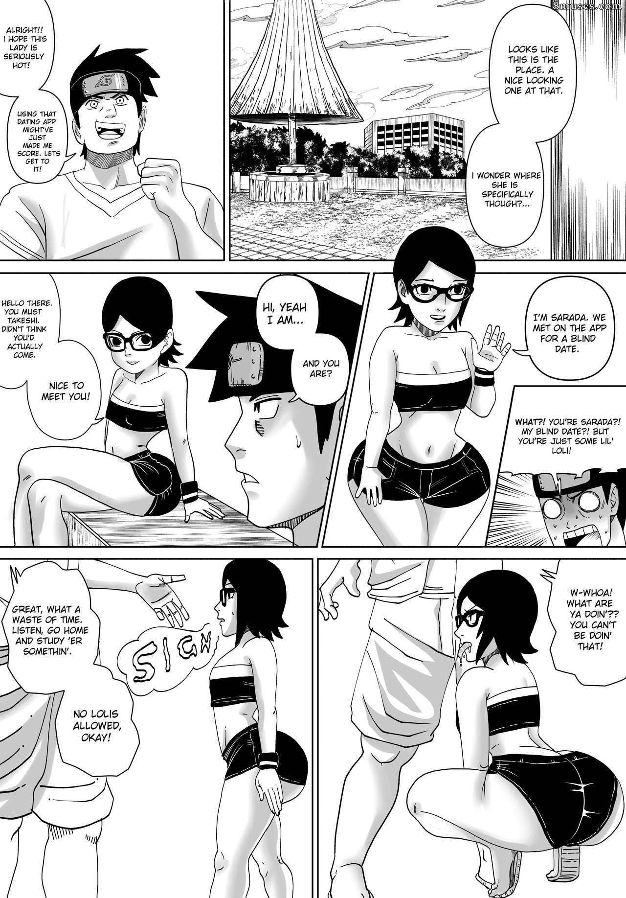 DoompyPomp Comics - Encontro às cegas de Sarada - Página 2