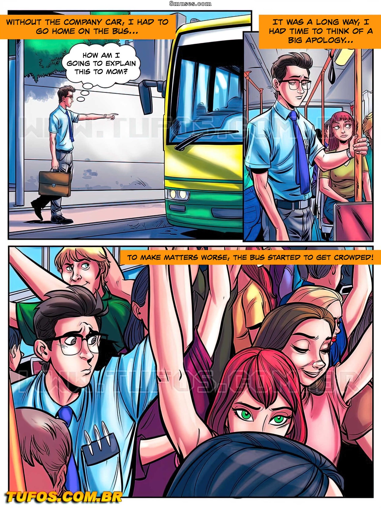 O Nerd Comedor - The Nerd Stallion - English - Issue 8 - Dry humping on the crowded bus - Page 4