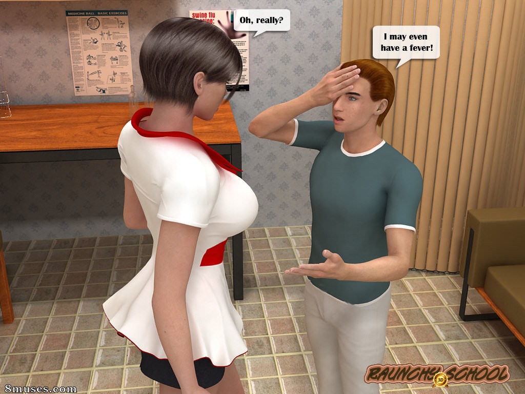 RaunchySchool3D Comics - Une leçon de fistage vicieux par une infirmière chaude - Page 6