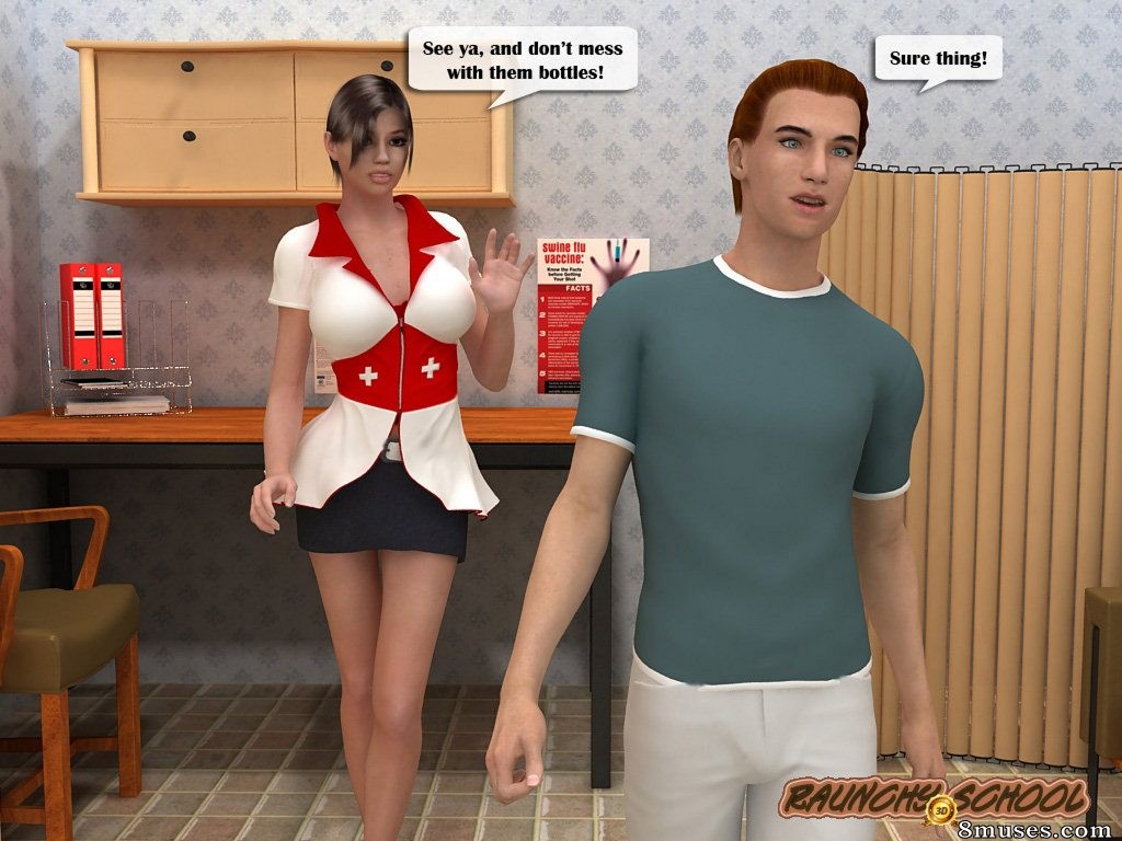 RaunchySchool3D Comics - A lesson in kinky fisting from a hot nurse - Page 39
