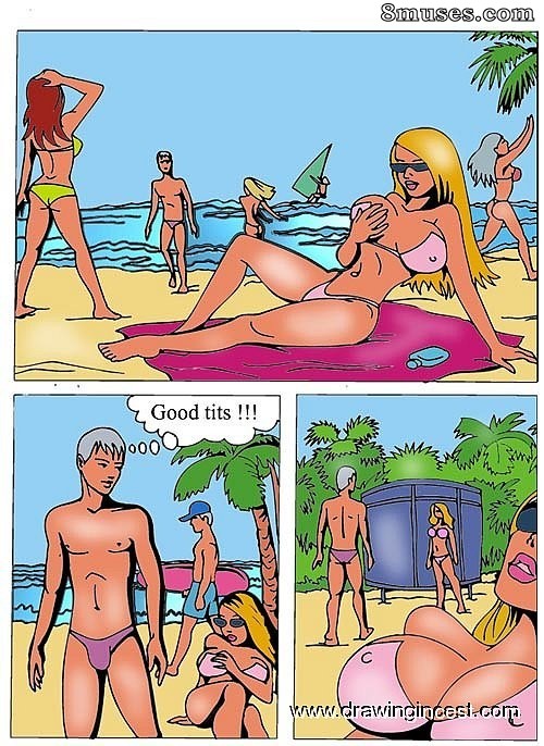 2D - A family rest on the seashore - Page 1