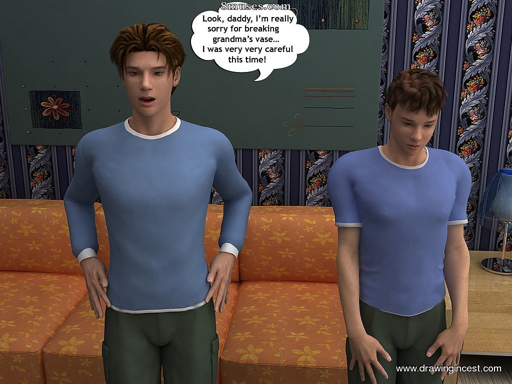 3D - Incest sex featuring a hot mom with her sons and husband - Page 4