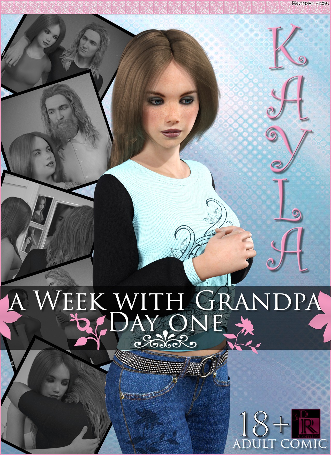 3DRComics - Kayla in A Week with Grandpa - Day One - Page 1