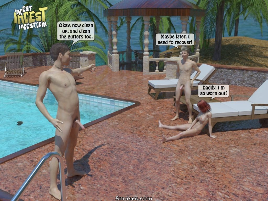 IncestIncestIncest.com Comics - Bro and Sis Caught by Daddy - Page 49
