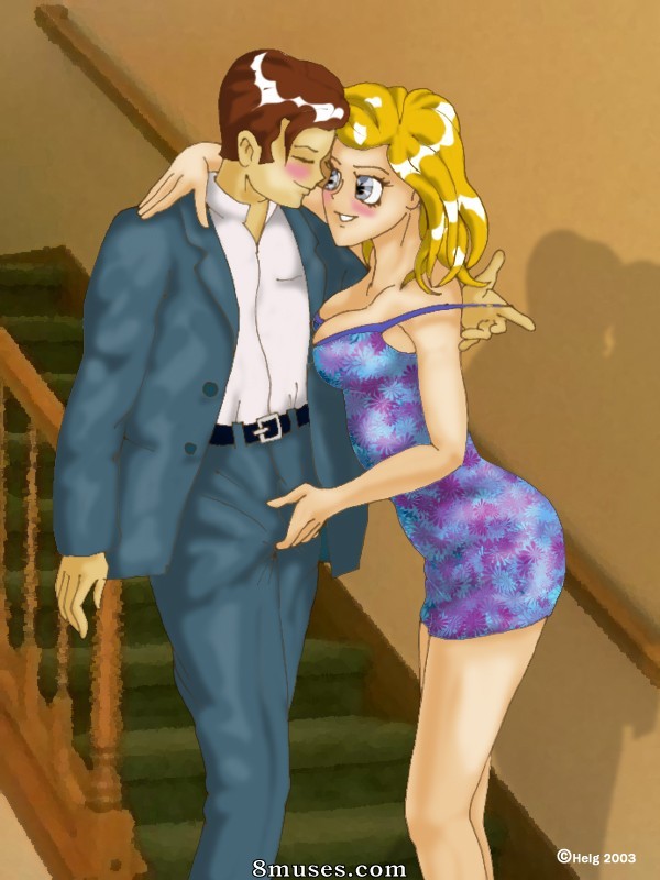 Cartoon Valley - Blondy in hardcore action on stairs - Page 1