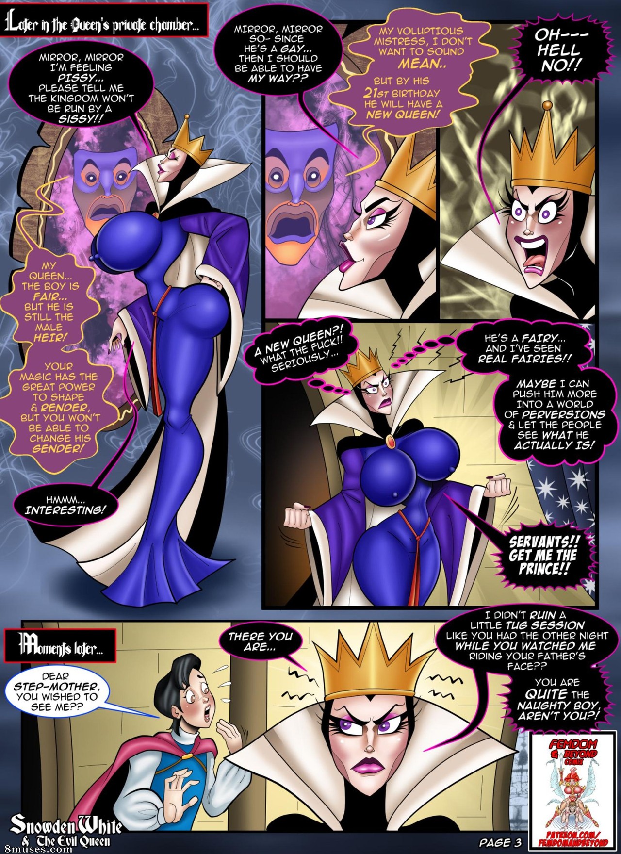 Page 4 | Devin-Dickie-Comics/Snowden-White-and-The-Evil-Queen | 8muses -  Sex Comics