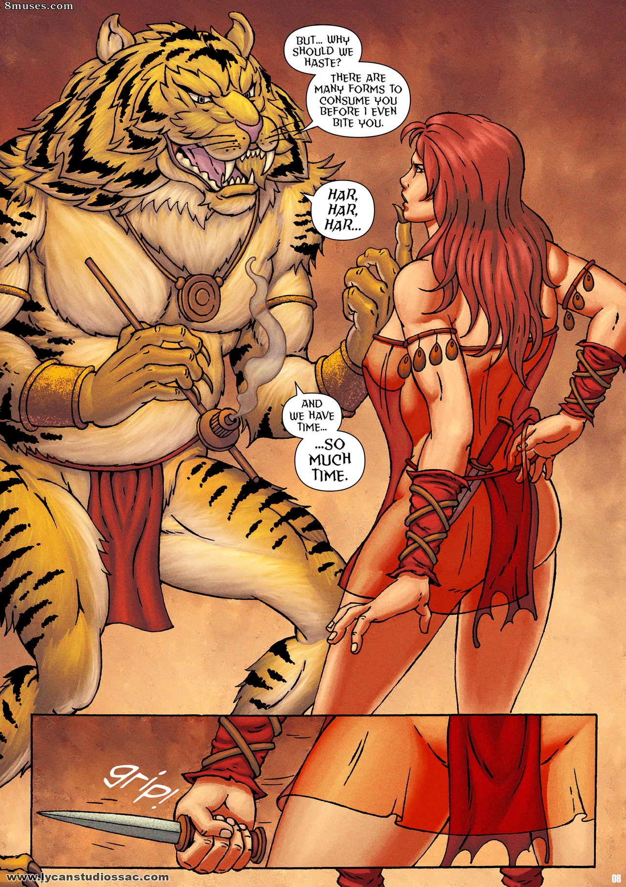Locofuria Comics - 100 Ways to Become a Monster 23 - Andora Goddess of the Tigerians - Page 11