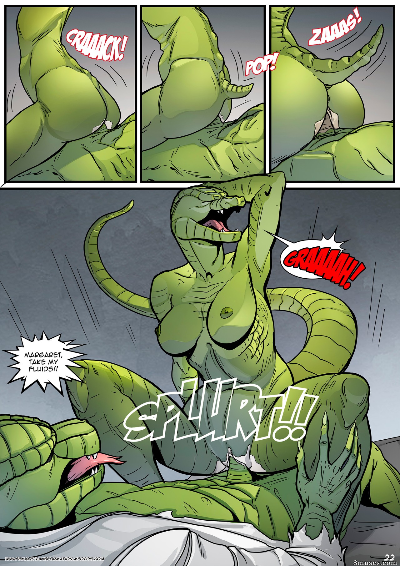 Locofuria Comics - शी लिज़ार्ड - पेज 25