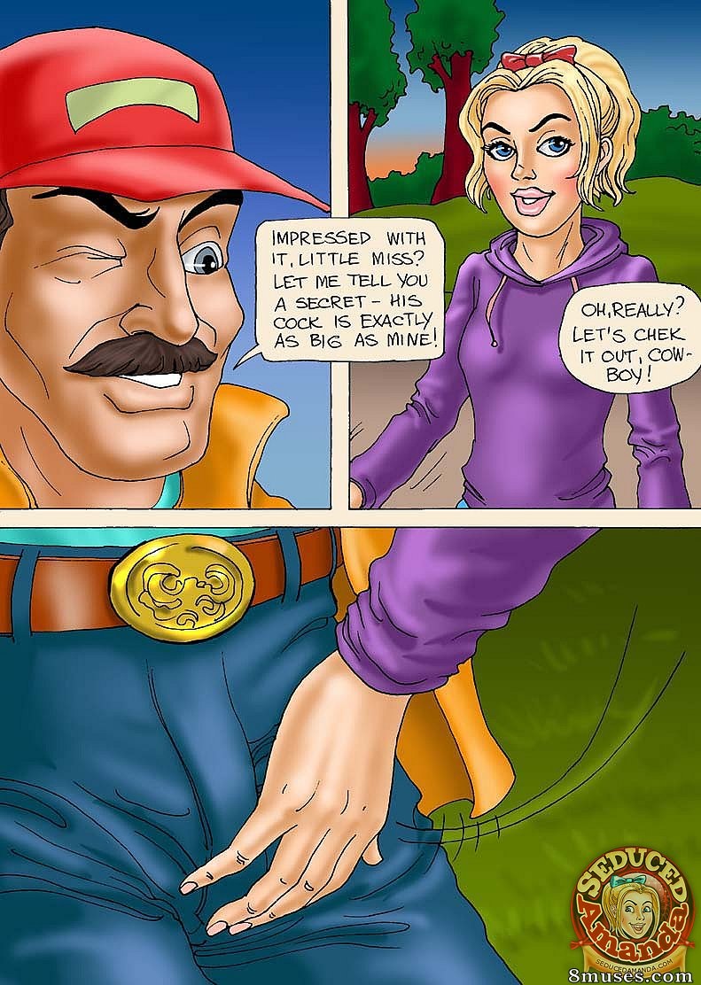 Seduced Amanda Comics - Montando un semental - Página 8