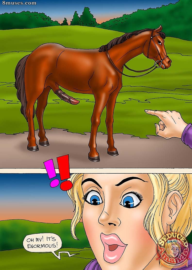 Seduced Amanda Comics - Riding a Stallion - Page 7
