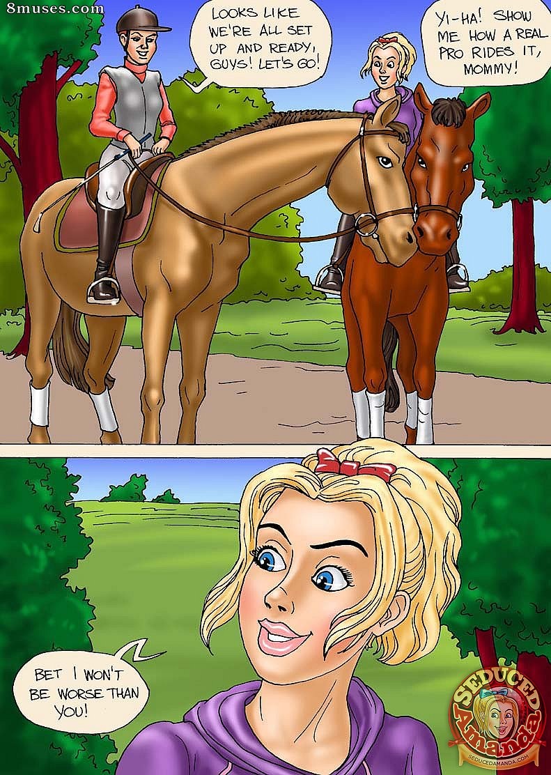 Seduced Amanda Comics - Riding a Stallion - Page 4
