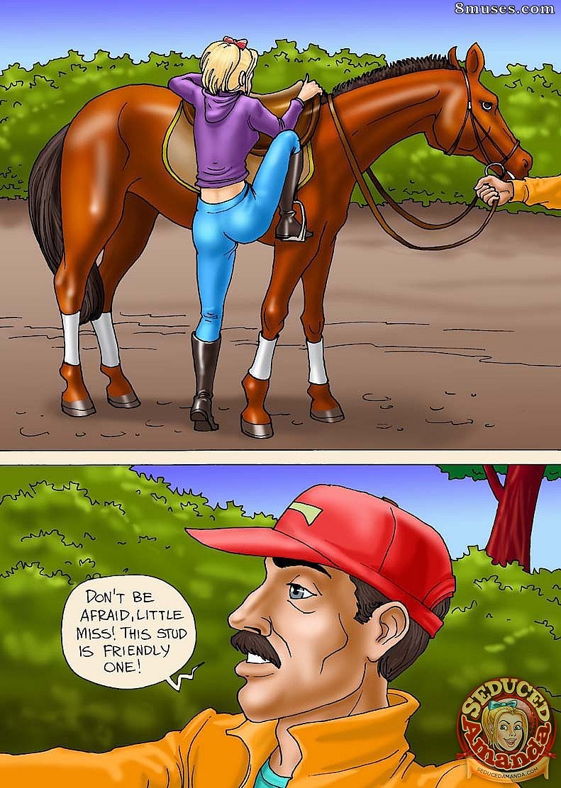 Seduced Amanda Comics - Riding a Stallion - Page 3