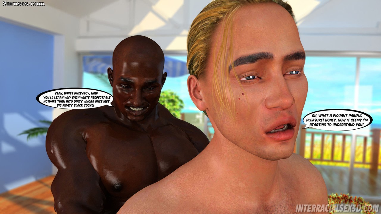 InterracialSex3D.com Comics - Lune de miel à Hawaï : gang bang cuckold - Page 45
