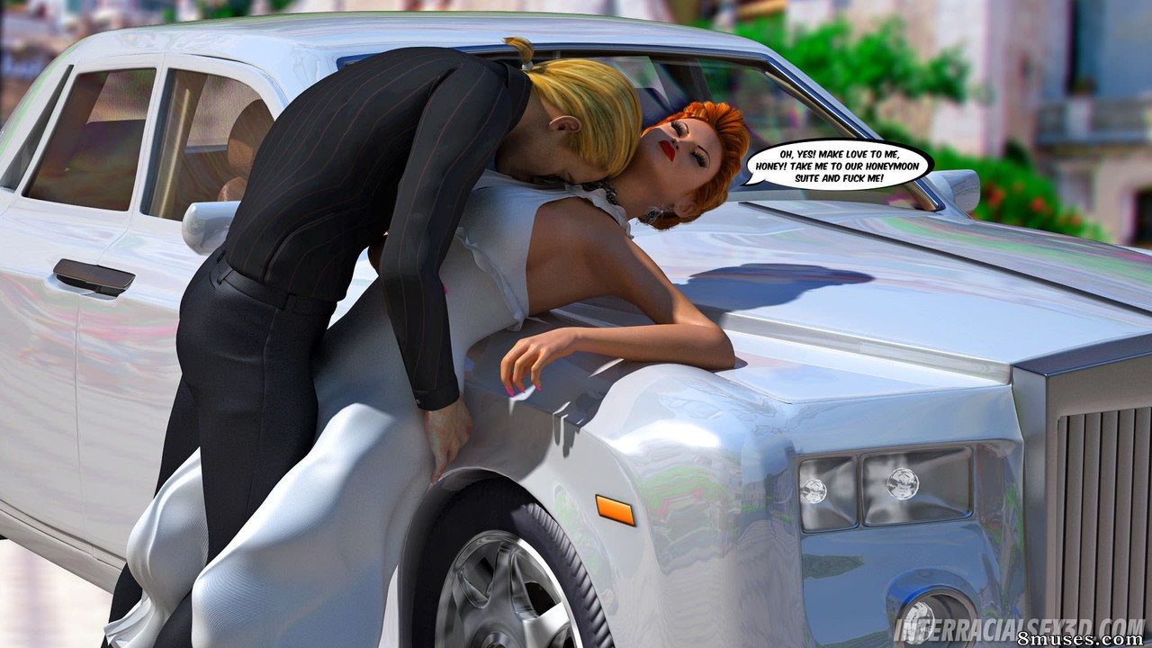 InterracialSex3D.com Comics - Lune de miel à Hawaï : gang bang cuckold - Page 2