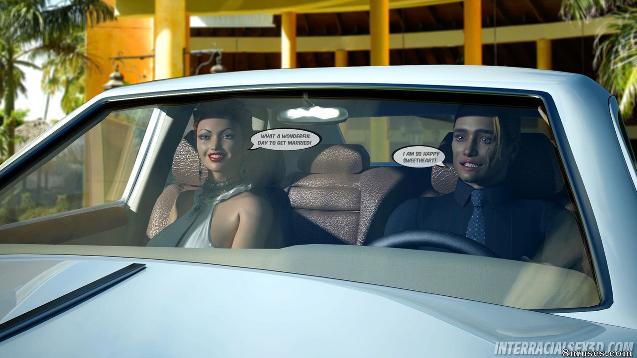 InterracialSex3D.com Comics - Lune de miel à Hawaï : gang bang cuckold - Page 3
