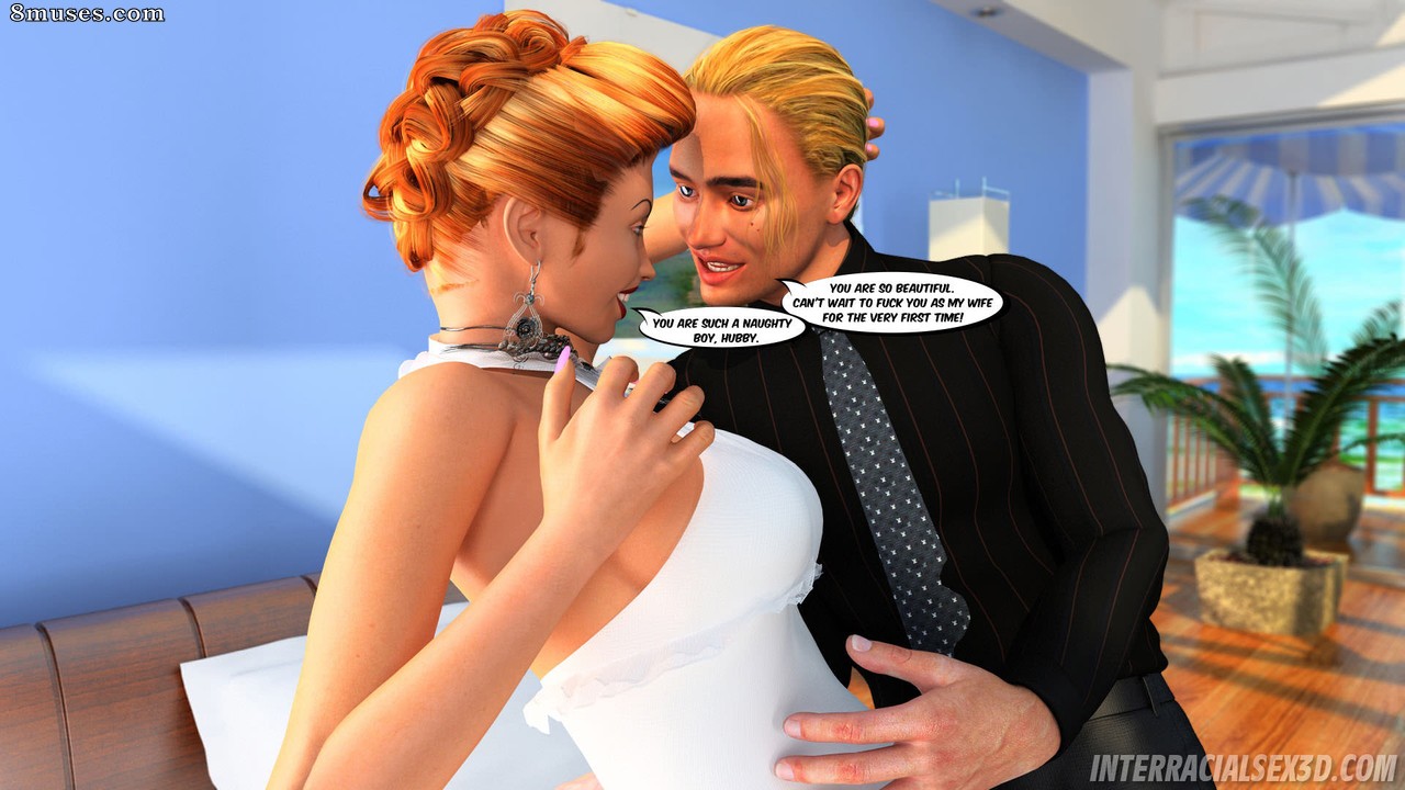 InterracialSex3D.com Comics - Lune de miel à Hawaï : gang bang cuckold - Page 7