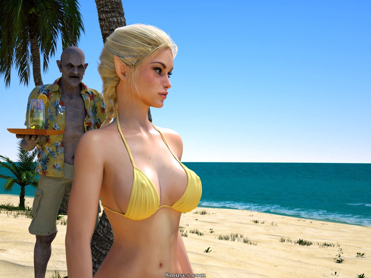 Hibbli3D - Sacerdotisa Rinil - Sol, Areia e Sexo - Página 6