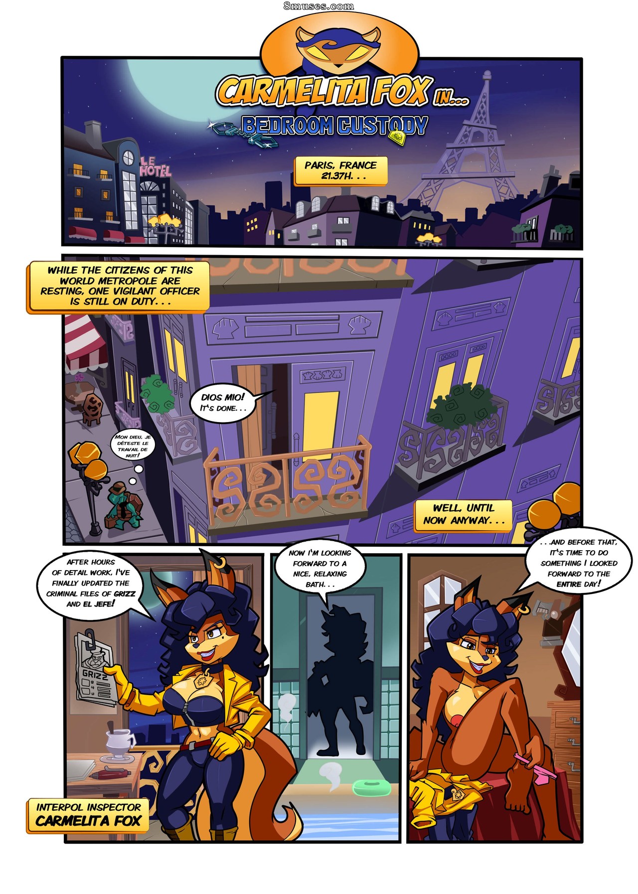Dreamcastzx1 Comics - Carmelita Fox dans - Garde de chambre - Page 1