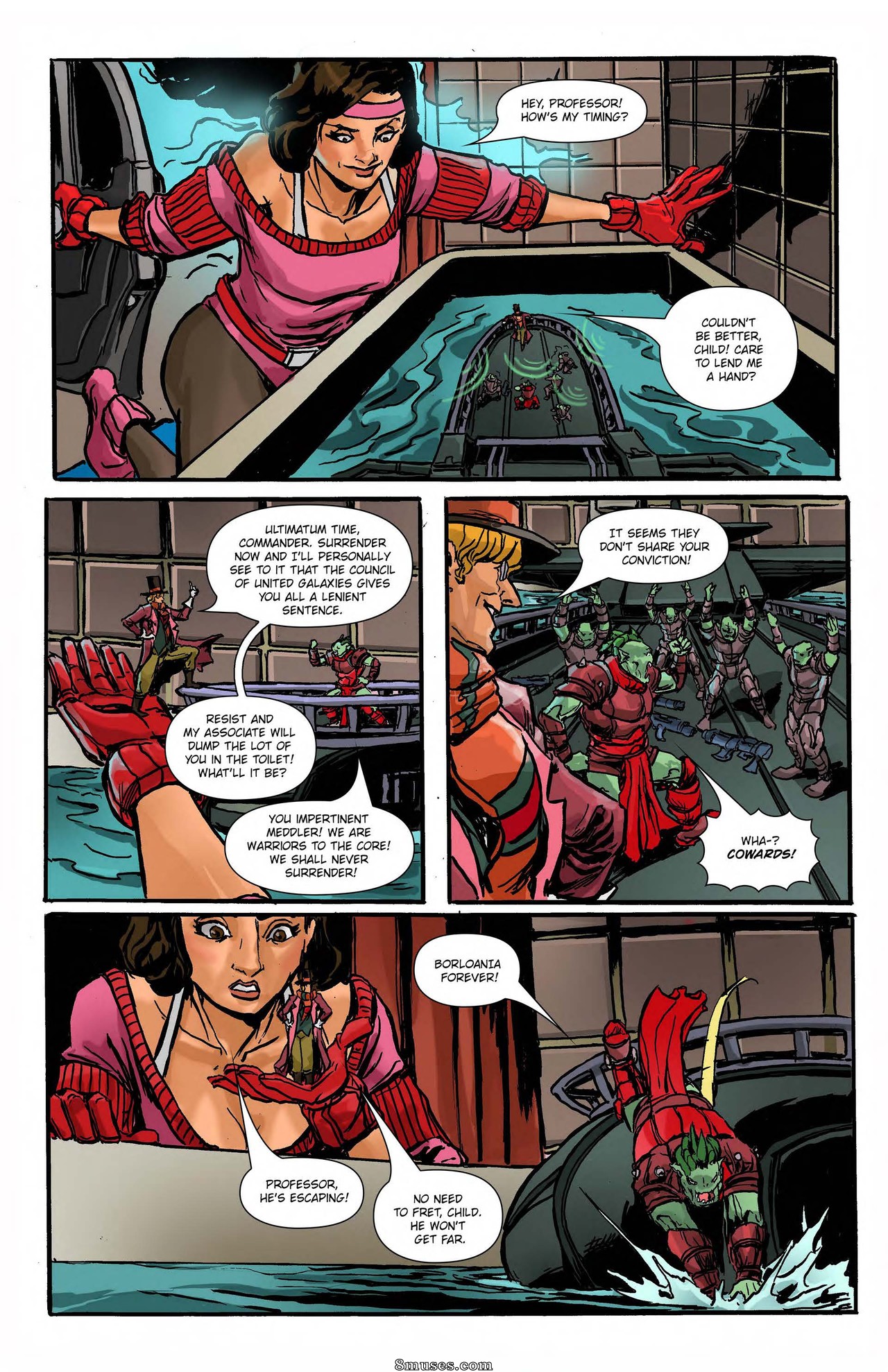 Professor When The Bathtub Invasion - Issue 1 - Page 14