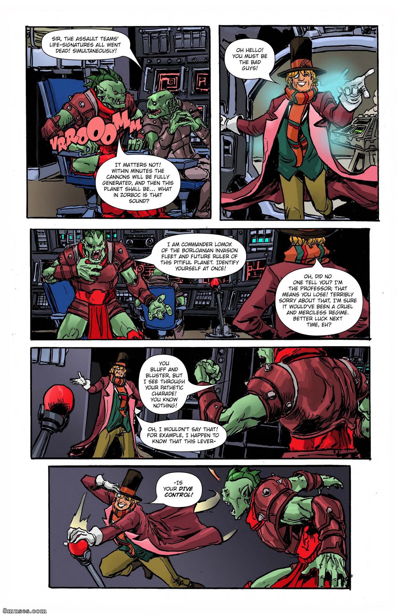 Professor When The Bathtub Invasion - Issue 1 - Page 12