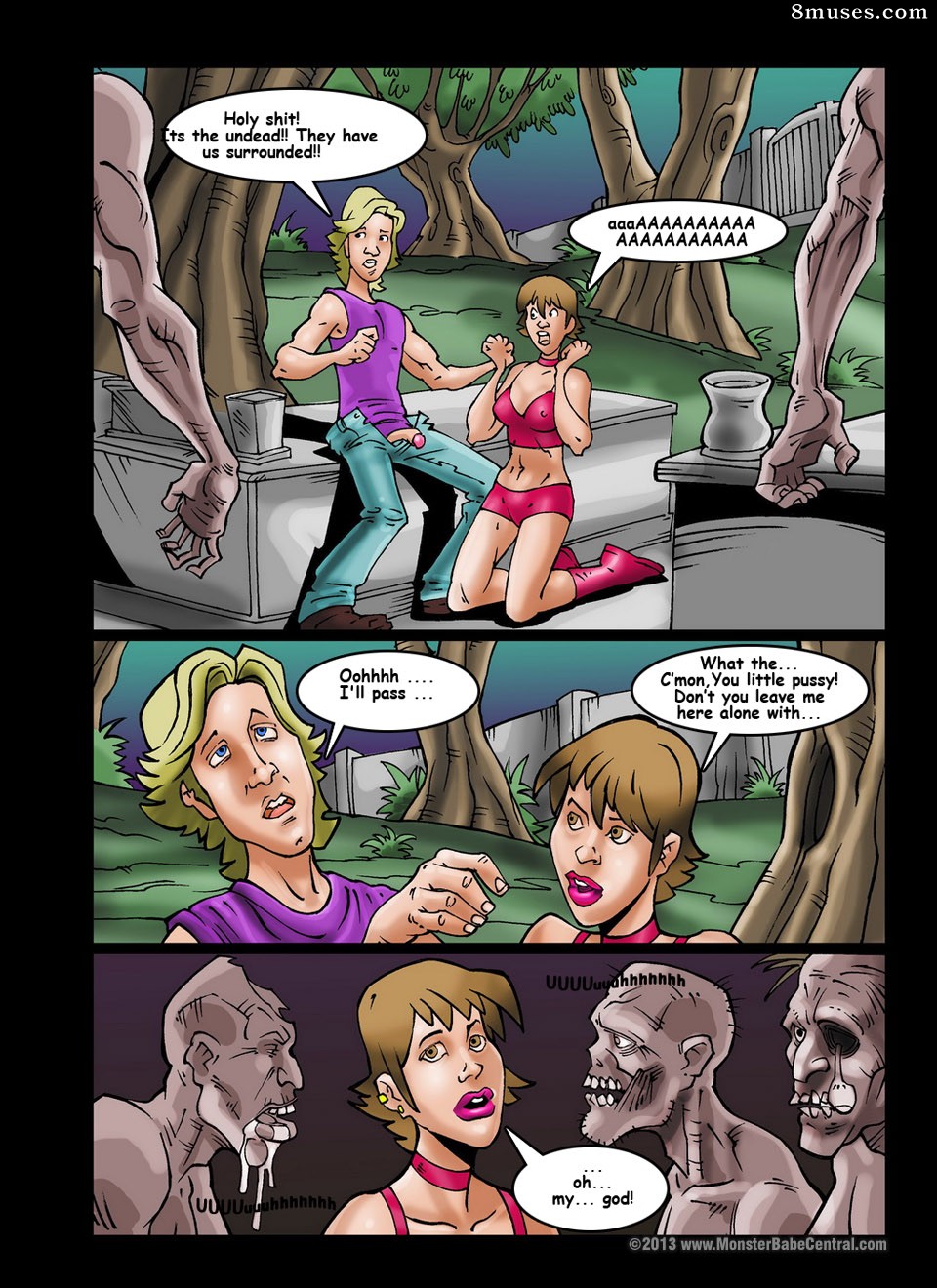 Monster Babe Central - A Night in the Cemetery - Page 3