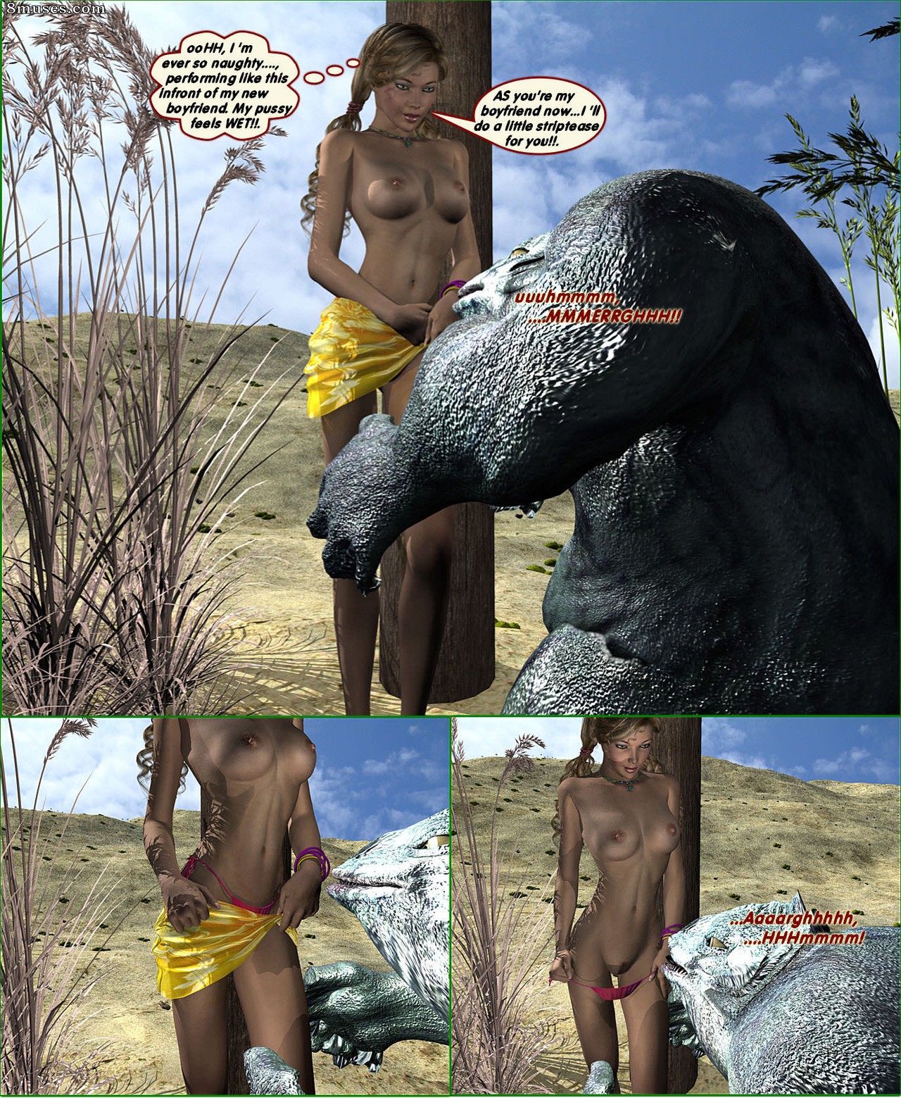 DarkSoul3D Comics - Cuentos de animales - Debajo del paseo marítimo - Página 8
