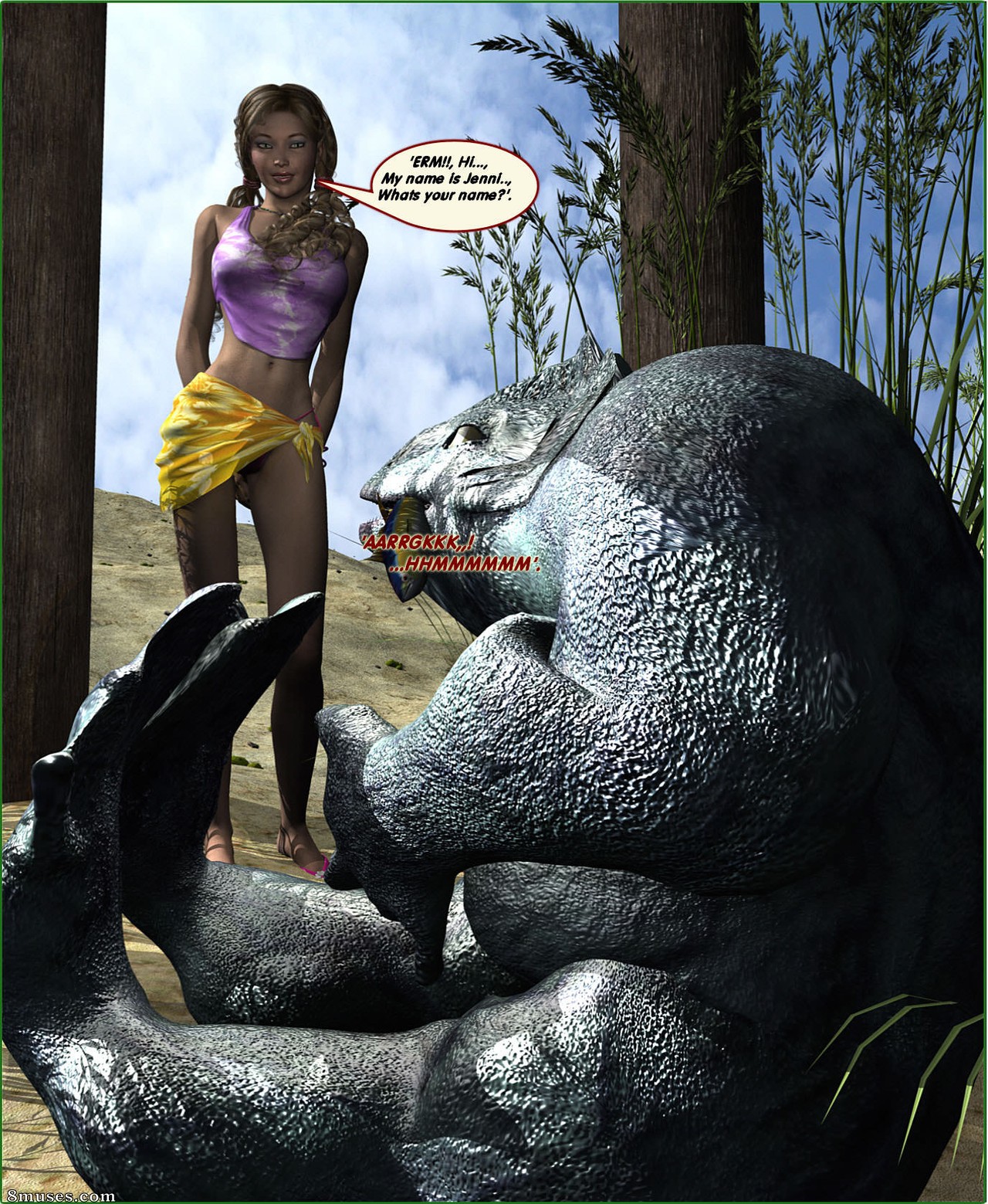 DarkSoul3D Comics - Cuentos de animales - Debajo del paseo marítimo - Página 3