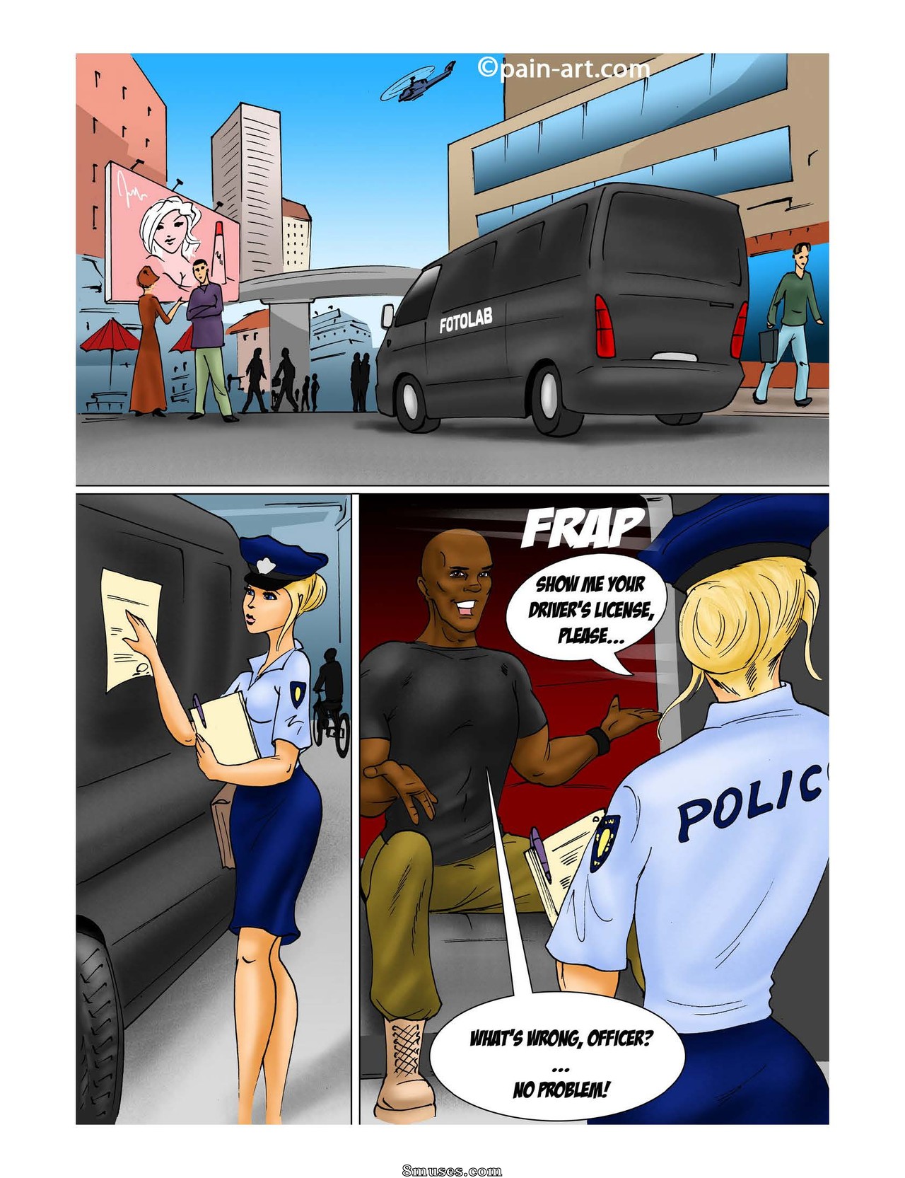 Interracial-Comics - Policía secuestrada - Página 2
