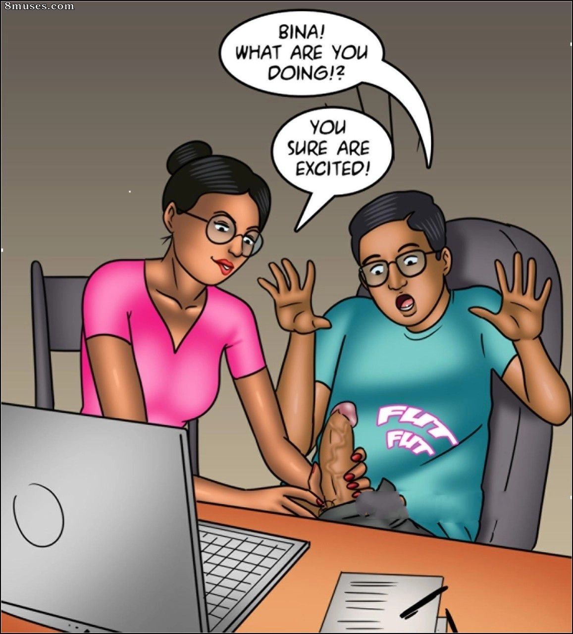 Kirtu.com Comics - Savita Bhabhi - Episodio 147 - El muso del artista Pt. 2 - Página 14
