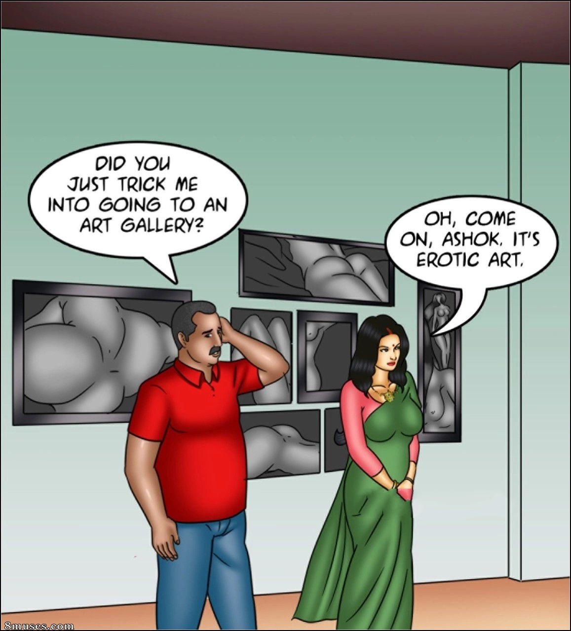 Kirtu.com Comics - Savita Bhabhi - Épisode 147 - Le musée de l'artiste Pt. 2 - Page 135